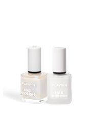 [BUNDLE HEMAT]PLAYINN Nail Whitener Nail Polish 04 + 121 Moonlit Pearl