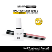 [Hemat 21%] INGLOT Nail Treatment Duos - Gel Effect Top Coat, Nail Buffer