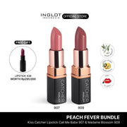 INGLOT KISS CATCHER LIPSTICK - Peach Fever Bundle (Free Lipstick)